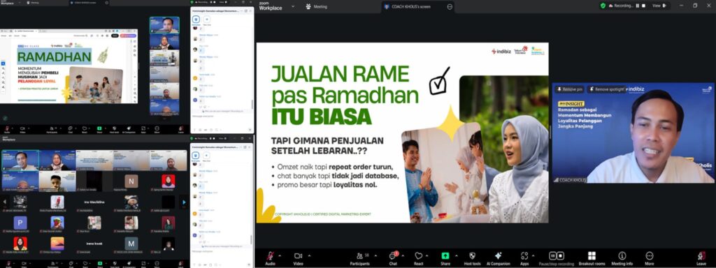 Telkom Regional 4 Kalimantan menggelar workshop online bagi pelaku usaha mikro, kecil, dan menengah (UMKM). (Sepintasinfo.com)