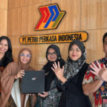 Rombongan Telkom yang dipimpin Manager RSME Service, Putri, bertemu dengan Direktur PT Petro Perkasa Indonesia, Nadiyah Salsabila. (Sepintasinfo.com)
