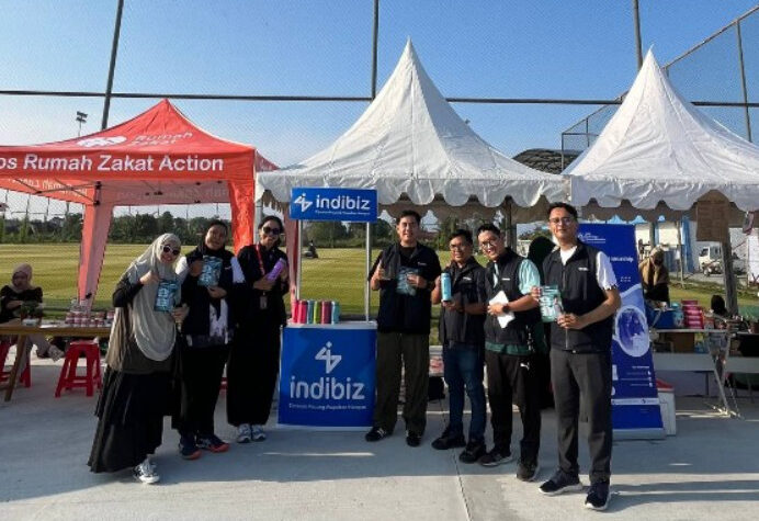 Indibiz Borneo terlibat dalam kegiatan Green Run Sekolah Islam yang digelar di Stadion Batakan, Sabtu (25/4/2026). (Sepintasinfo.com)