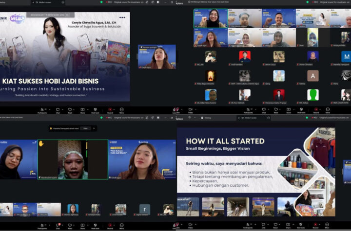Indibiz Borneo dari Telkom Indonesia kembali menghadirkan program edukasi bagi pelaku usaha mikro, kecil, dan menengah (UMKM) melalui webinar bertajuk “Kiat Sukses Hobi Jadi Bisnis”. (Dok. Indibiz)