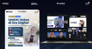 Indibiz Borneo Kalimantan Dorong UMKM Naik Kelas Lewat Webinar Digital Bersama Tasya Musyaraffah. (Dok. Telkom)